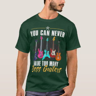 T-shirt Funny Bass Guitare Lover Graphisme Femmes et Homme