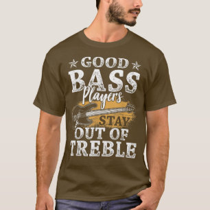 T-shirt Funny Bass Guitare Lover Graphisme Femmes et Homme