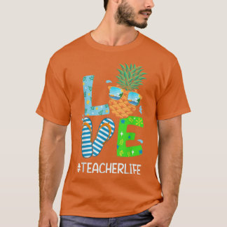 T-shirt Funny Beach Summer Love Enseignant Noël En Juillet