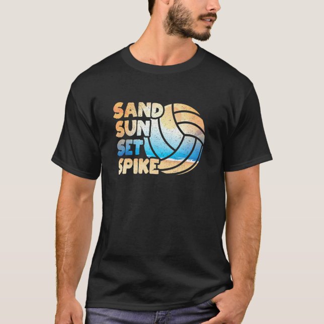 T-shirt Funny Beach Volleyball Lecteur Vball Citation Sand (Devant)
