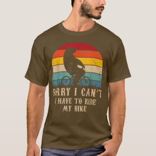 T-shirt Funny Bear Shirt Désolé je ne peux pas avoir à fai