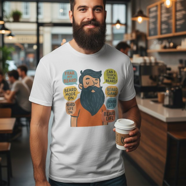 T-shirt Funny beard lover (Créateur téléchargé)