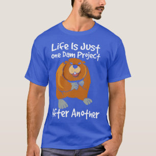 T-shirt Funny Beaver Gestionnaire de projet