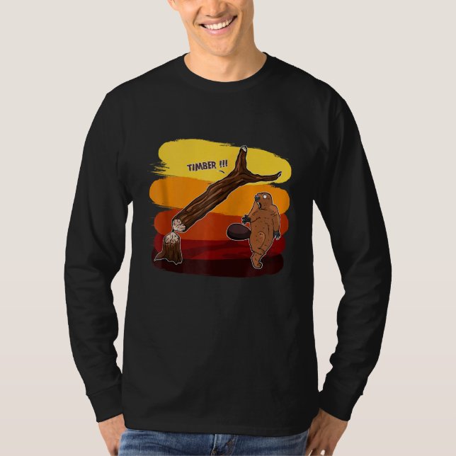 T-shirt Funny Beaver Zip (Devant)