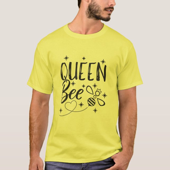 T-shirt Funny Beekeeper Cadeau Queen Bee Crown Bee Queen (Devant)