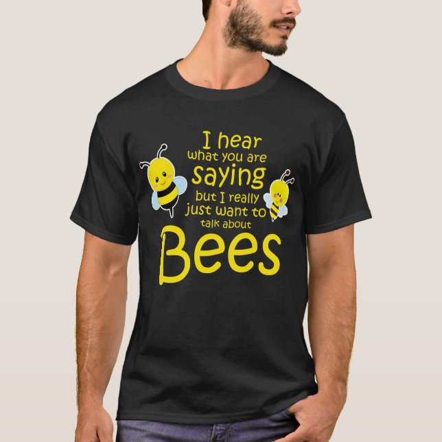 T-shirt Funny Beekeeper dit tee-cadeaux mignonnes bees che (Devant)