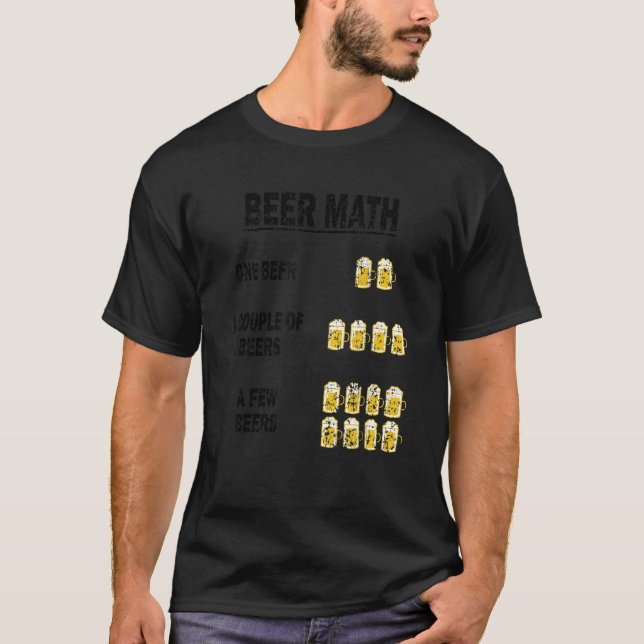 T-shirt Funny Beer Math T Shirt (Devant)