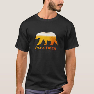 T-shirt Funny Beer Shirt Papa Bear Shirt For Men Camping T