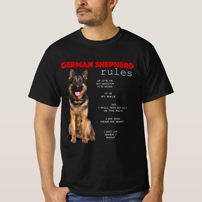 T-shirt Funny berger allemand (Devant)