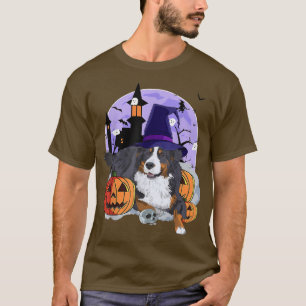 T-shirt Funny Bernese Mountain Dog Halloween sorcier Citro