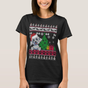 T-shirt Funny Bichon Frise Noël laid Sweater Chien Aimer