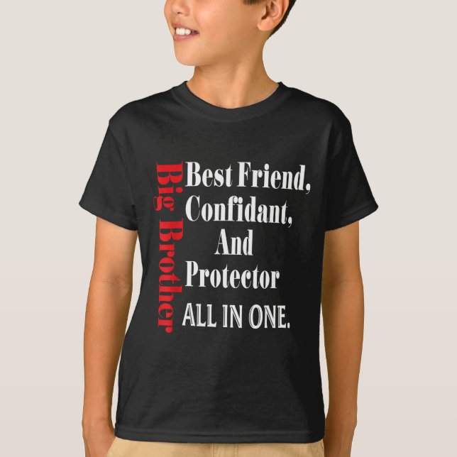T-shirt Funny Big Brother Definition Birthday Men Teens Yo (Devant)