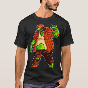 T-shirt Funny Big Fat Zombie Walker avec dessin casquette 
