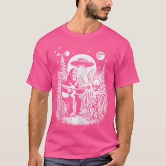 T-shirt Funny Bigfoot Alien vaisseau spatial Big Foot Sasq