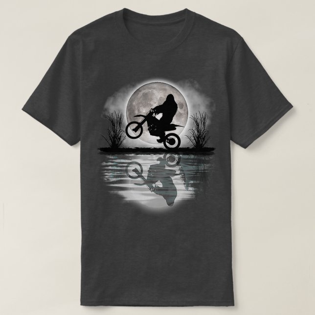 T-shirt Funny Bigfoot Dirt Bike Rider Supercross Motocross (Design devant)