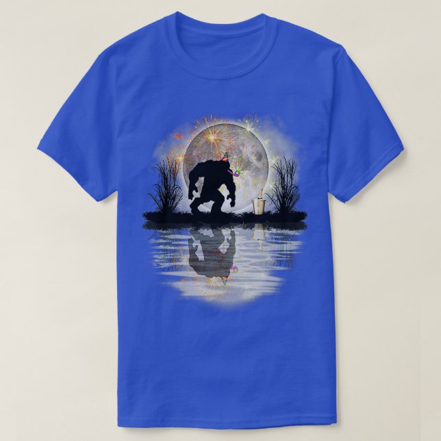 T-shirt Funny Bigfoot fête anniversaire Nouvel An Cadeau (Design devant)
