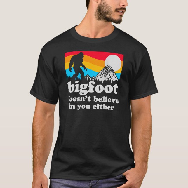 T-shirt Funny Bigfoot Rétro Yosemite Parc National Gag Gif (Devant)