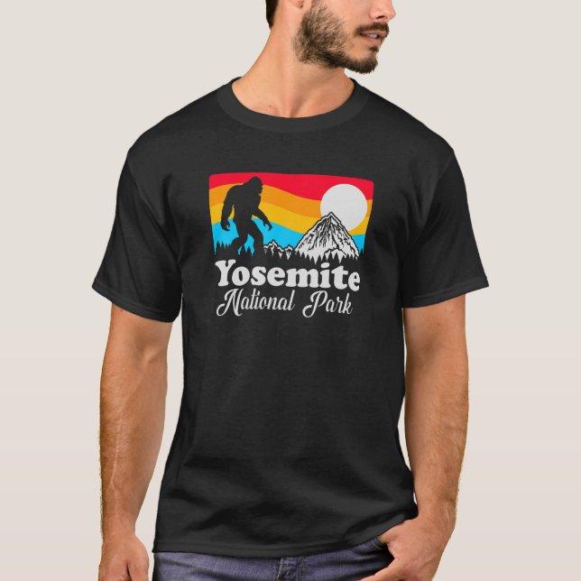 T-shirt Funny Bigfoot Rétro Yosemite Parc National Gag Gif (Devant)