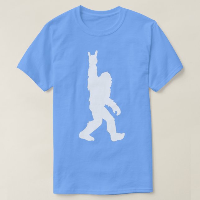 T-shirt Funny Bigfoot Rock and Roll for Sasquatch Believer (Design devant)