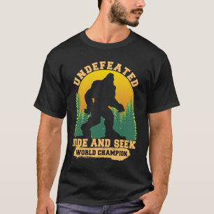 T-shirt Funny Bigfoot Sasquatch Cacher et chercher Champio