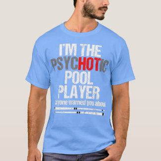 T-shirt Funny Billiard Pool Joueur de table Jeu classique 