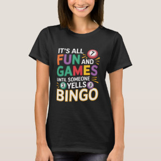 T-shirt Funny Bingo Lover Design – Bingo Player Gift