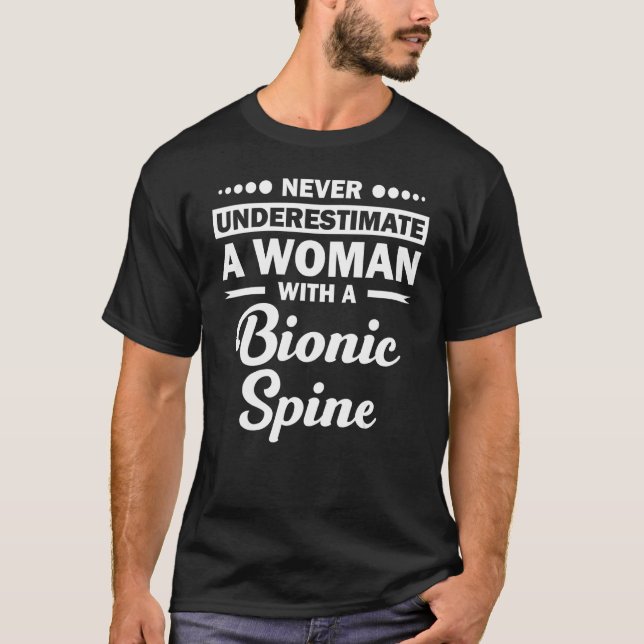 T-shirt Funny Bionic Spine Surgery (Devant)
