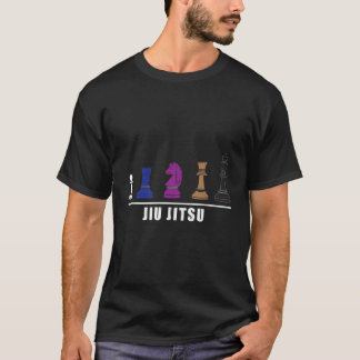 T-shirt Funny BJJ Brésilien Jiu Jitsu Chess Belt Fighter M