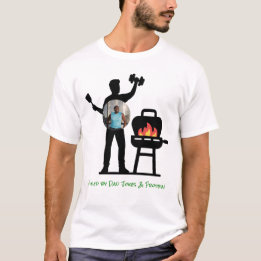 T-shirt Funny Black Silhouette Grill Dad Fitness Photo