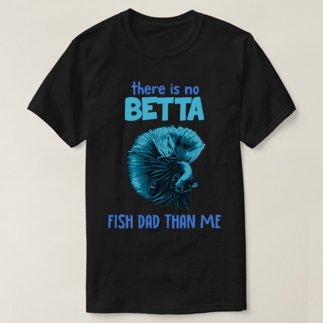 T-shirt Funny Blue Betta Poisson Maman Combattre Poisson (Design devant)