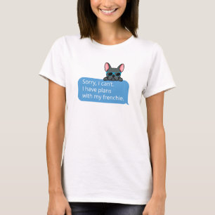 T-shirt Funny Blue French Bulldog