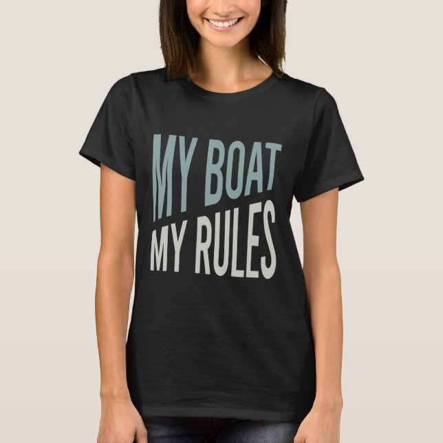 T-shirt Funny Boater Humour (Devant)