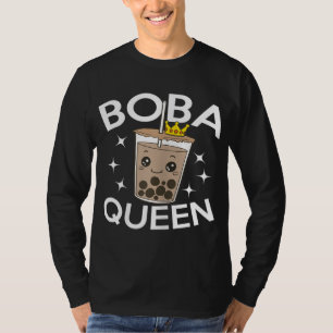 T-shirt Funny Boba Tea Bubble Boba Queen Cadeau