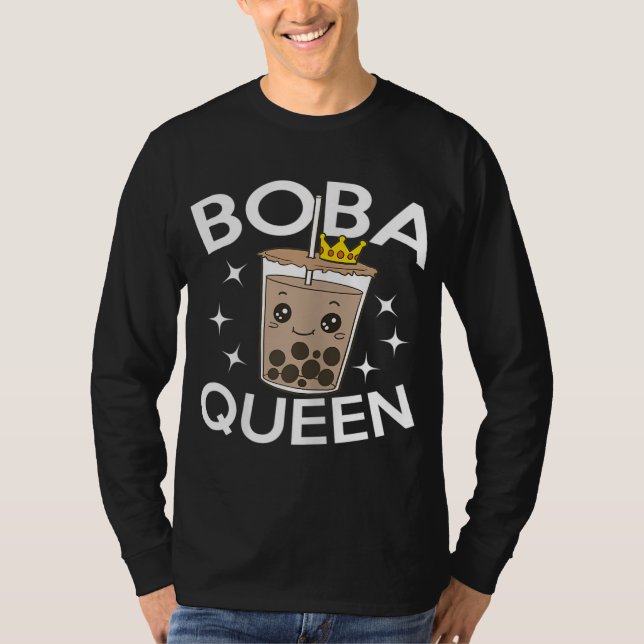 T-shirt Funny Boba Tea Bubble Boba Queen Cadeau (Devant)