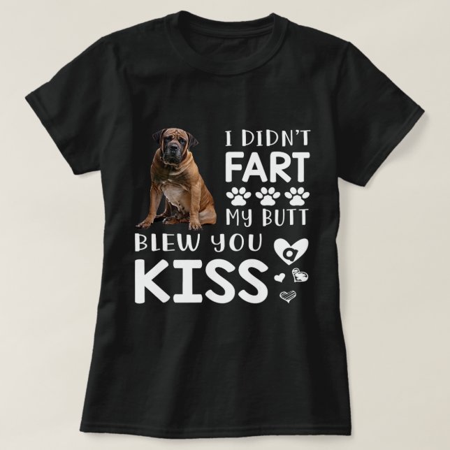 T-shirt Funny Boerboel Maman Papa Amoureux de les chiens C (Design devant)
