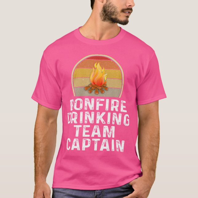 T-shirt Funny Bonfire Drague Team Capitaine Campfire Campi (Devant)