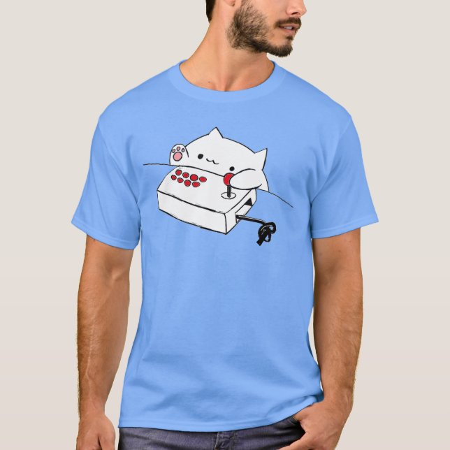 T-shirt Funny Bongo Cat Drôle Mignon Gamer Meme Cat tee Ho (Devant)