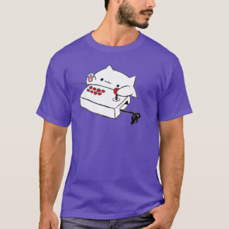 T-shirt Funny Bongo Cat drôle mignon Gamer Meme Cat tee Ho