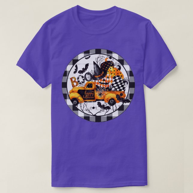 T-shirt Funny Boo Gnome Truck (Design devant)