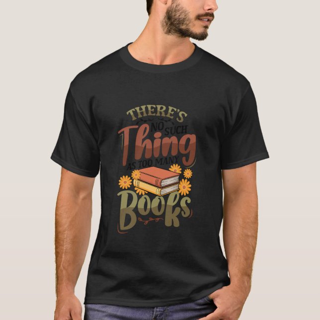 T-shirt Funny Book Lover Bookworm Librarian Bibliophile Re (Devant)
