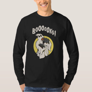 T-shirt Funny Bookworm Ghost Halloween Costume Booooks