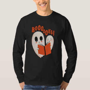T-shirt Funny Bookworm Ghost Halloween Costume Booooks
