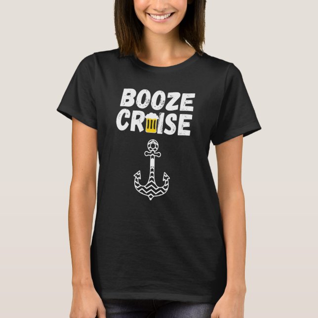 T-shirt Funny Booze Cruise (Devant)