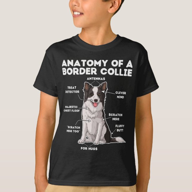 T-shirt Funny Border Collie (Devant)