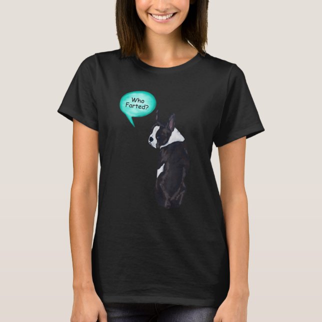 T-shirt Funny Boston Terrier qui a pissé 1 (Devant)