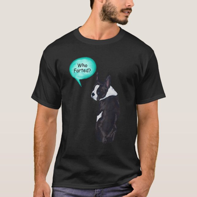 T-shirt Funny Boston Terrier qui a pissé 1 (Devant)