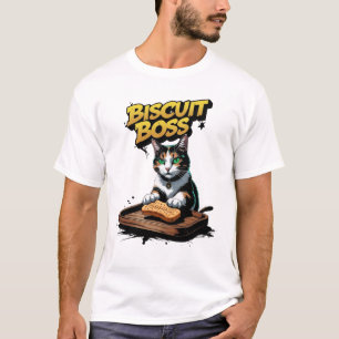 T-shirt Funny Boulangerie de chats Biscuit Boss