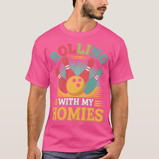 T-shirt Funny Bowler Bowling (Devant)