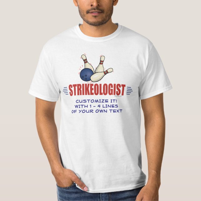 T-shirt Funny Bowling (Devant)