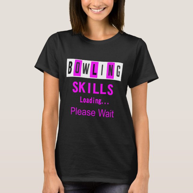 T-shirt Funny Bowling Shirts Chevalier de quilles (Devant)